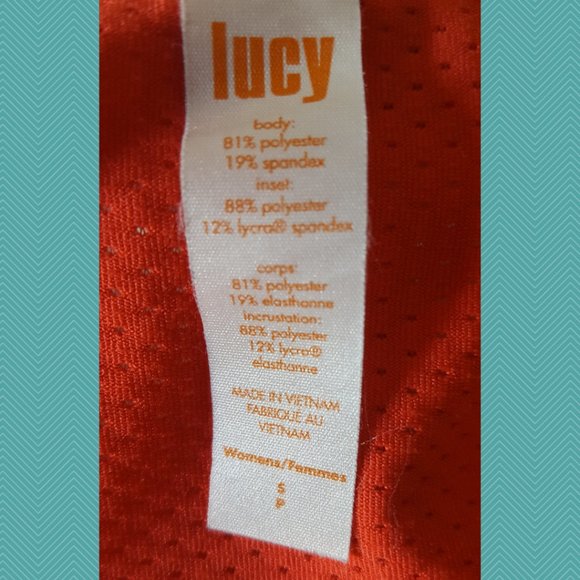 Lucy Orange Fit & Flare Style Tank Top - Picture 3 of 3